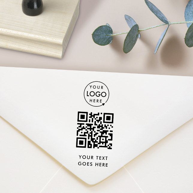 Tampons Encreurs Code QR | Logo d'entreprise Moderne Professionnel (Créateur téléchargé)