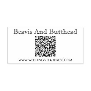 Tampons Encreurs Code QR Logo d'entreprise Moderne Simple