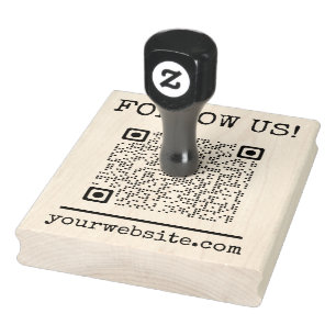 Tampons Encreurs Code Qr Suivez-Nous Site Web Promotionnel Entrepri