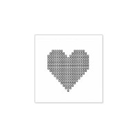 Coeur de pixel noir