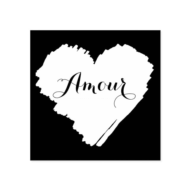 Tampons Encreurs Coeur français KiniArt (Impression)