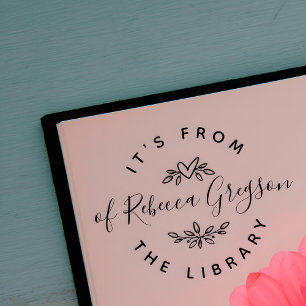 Tampons Encreurs Coeurs et Feuilles dessinés à la main 'De la Bibli