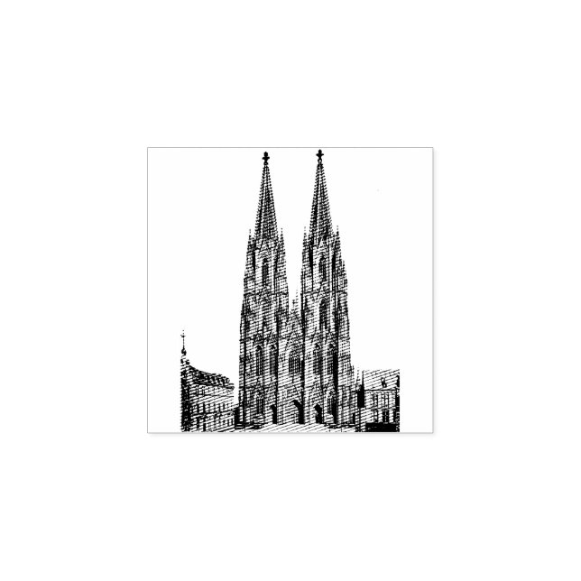 Tampons Encreurs Cologne cathédrale 1911 - Cathédrale de Cologne (Impression)