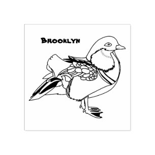 Tampons Encreurs Colorful mandarin duck