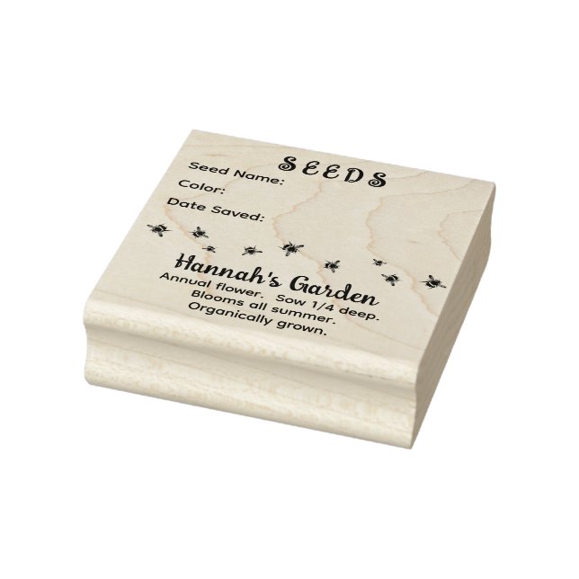 Tampons Encreurs Conception des abeilles de graines de jardin (Tampon)