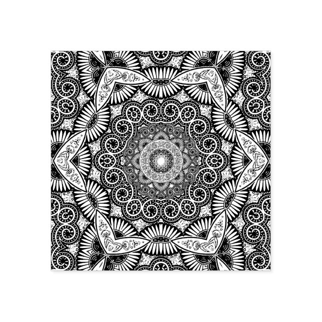 Tampons Encreurs Conception géométrique mandala (Impression)