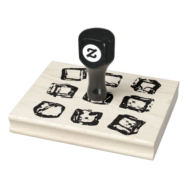 Tampons Encreurs Conception vectorielle des cubes de glace (Tampon)