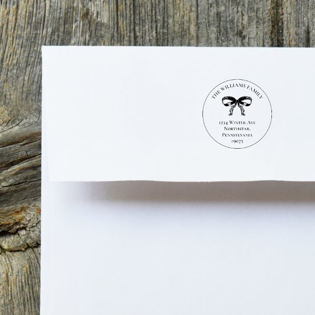 Tampons Encreurs Coquette du millénaire Adresse de retour de Noël (Créateur téléchargé)