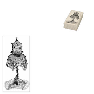 Tampons Encreurs Cottagecore Cage d'oiseaux Vintage Timbre en caout