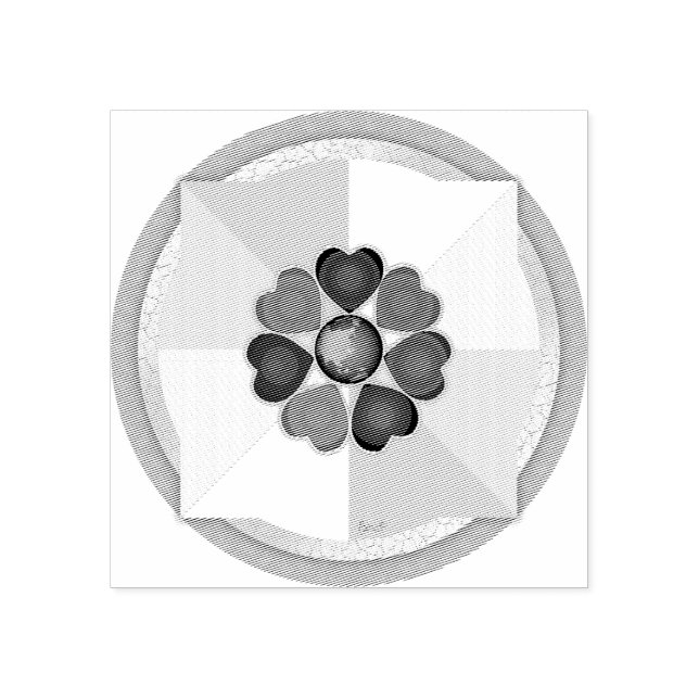 Tampons Encreurs Couleurs pastel & coeurs violets battre (Impression)