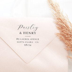 Tampons Encreurs Couples Noms Chic Mariage Adresse de retour