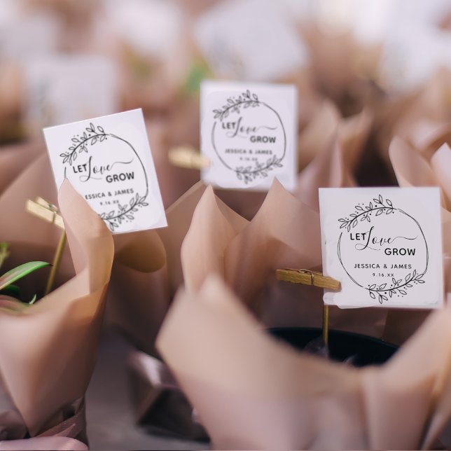 Tampons Encreurs Couronne de fleurs Faites grandir l'amour Mariage (Créateur téléchargé)