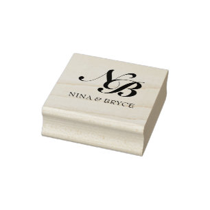 Tampons Encreurs Couronne de monogramme de Modern Family en bois na