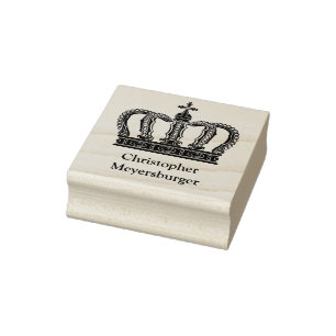 Tampons Encreurs Couronne royale d'or I + votre backgr. et idées