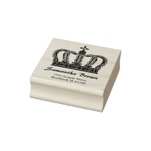 Tampons Encreurs Couronne royale d'or I + votre backgr. et idées