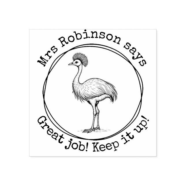 Tampons Encreurs Cours d'enseignant personnalisé Cours d'excellence (Impression)