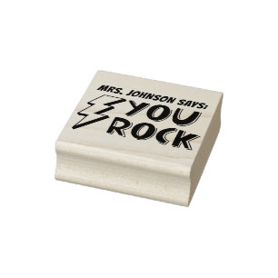 Tampons Encreurs coutume mignon vous professeur de rock