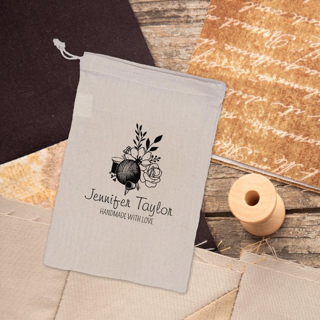 Tampons Encreurs Couture florale personnalisée, grande entreprise a (Créateur téléchargé)