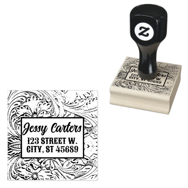 Tampons Encreurs Cowboy Rustique Pays Occidental Outils Cuir (Tamponné)