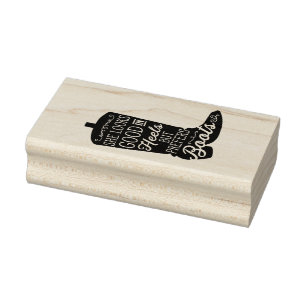 Tampons Encreurs Cowgirl Boot Rubber Art Stamp