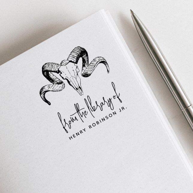 Tampons Encreurs Crâne d'animal de la bibliothèque du livre de nom  (Créateur téléchargé)