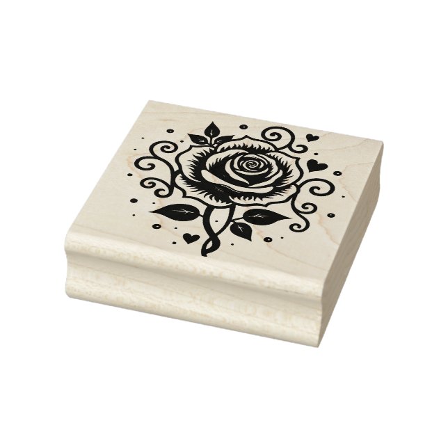 Tampons Encreurs Create Your Own Tattoo Style Artwork Rose Hearts (Tampon)