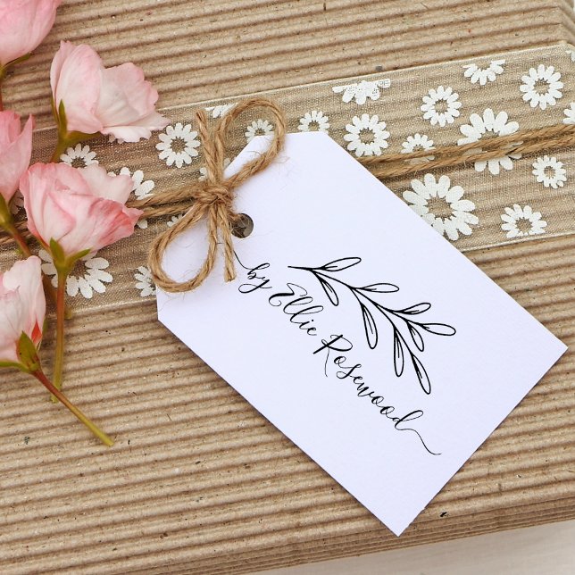 Tampons Encreurs Création de verdure botanique avec écriture (Créateur téléchargé)