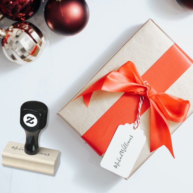 Tampons Encreurs Créer un nom de signature simple personnalisé (Create Custom Personalized Simple Signature Name Rubber Stamp)