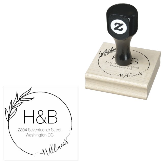 Tampons Encreurs Créer votre propre adresse de retour Script minima (Tamponné)