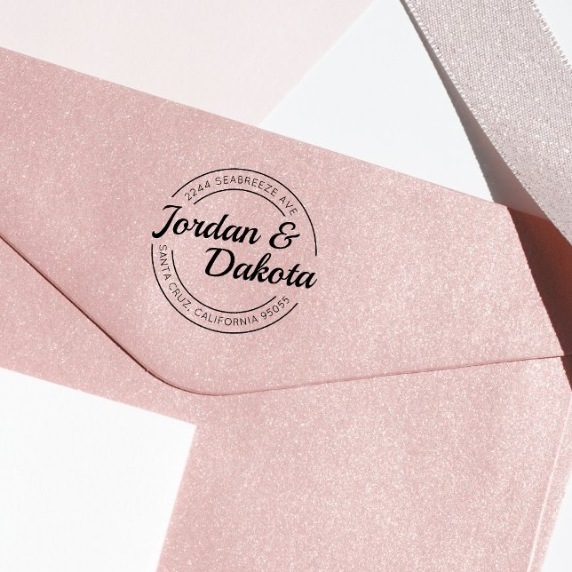 Tampons Encreurs Créez votre propre adresse de retour circulaire ré (Créateur téléchargé)