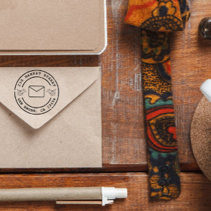 Tampons Encreurs Créez votre propre adresse de retour d'arrondi rét