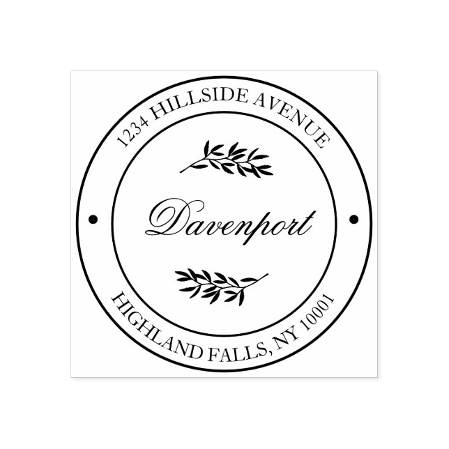 Tampons Encreurs Créez votre propre adresse de retour de calligraph (Impression)