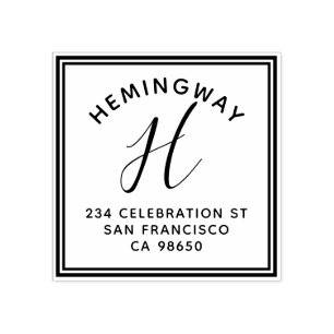 Tampons Encreurs Créez votre propre adresse de retour de script de