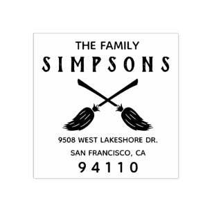 Tampons Encreurs Créez votre propre adresse de retour Halloween