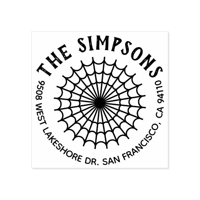 Tampons Encreurs Créez votre propre adresse de retour Halloween (Impression)