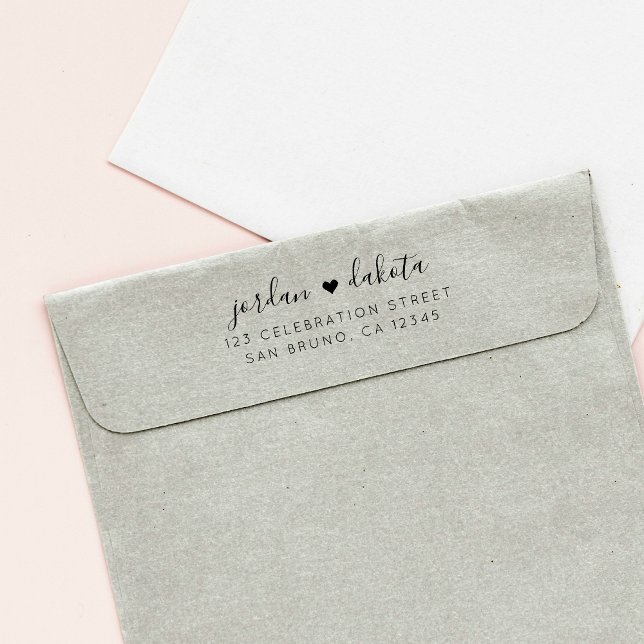 Tampons Encreurs Créez votre propre adresse de retour Mariage chic (Créateur téléchargé)