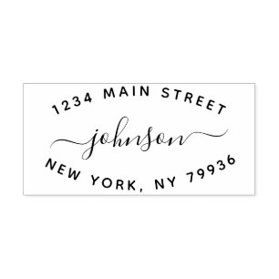 Tampons Encreurs Créez votre propre adresse de retour moderne