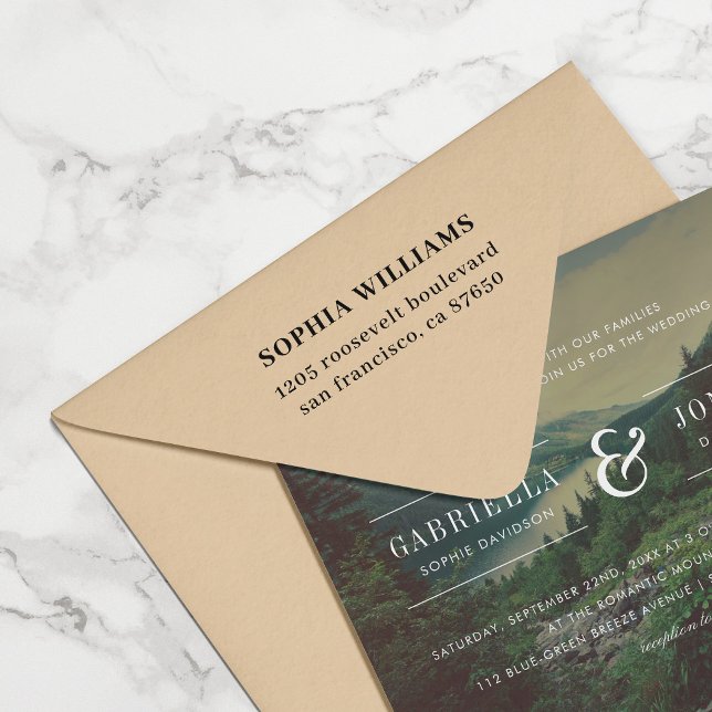 Tampons Encreurs Créez votre propre adresse de retour simple et mod (Créateur téléchargé)