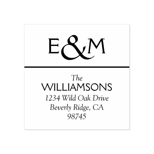 Tampons Encreurs Créez votre propre adresse d'expédition (Impression)