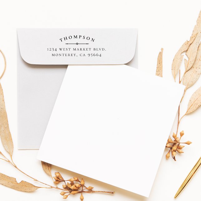 Tampons Encreurs Créez votre propre belle adresse de retour classiq (Créateur téléchargé)