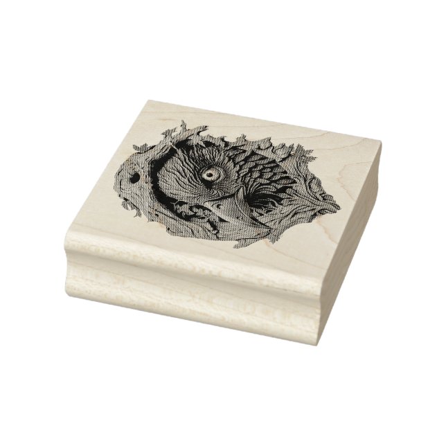 Tampons Encreurs Créez Votre Propre Corbeau en Bois Sculpté Faux Bo (Tampon)