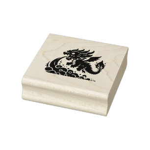 Tampons Encreurs Créez Votre Propre Dragon Chinois Mignon qui Crach