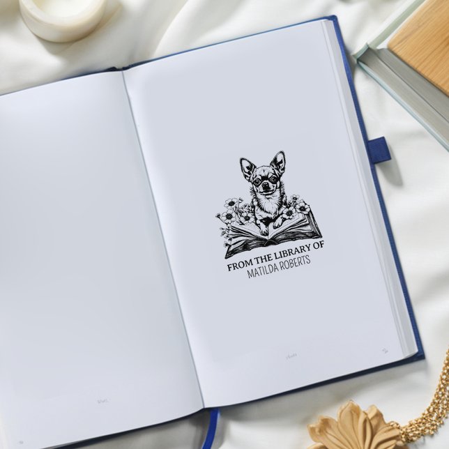 Tampons Encreurs Créez votre propre ex-libris Chihuahua (Créateur téléchargé)