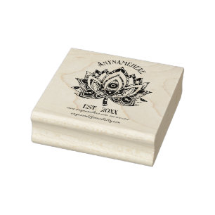 Tampons Encreurs Créez Votre Propre Fleur de Lotus Paisley de Mauva