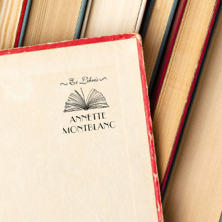 Tampons Encreurs Créez votre propre livre de librairies Ex Nom Pers