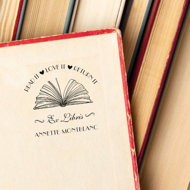 Tampons Encreurs Créez votre propre livre personnalisé chic Ex Libr (Créateur téléchargé)