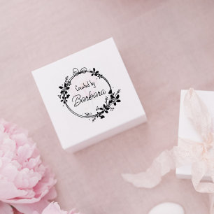 Tampons Encreurs Créez votre propre logo Flower