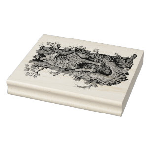 Tampons Encreurs Créez Votre Propre Loup En Bois Sculpté Faux Bois