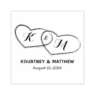 Tampons Encreurs Créez votre propre Mariage de coeur de couple