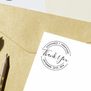 Tampons Encreurs Créez votre propre Merci Mariage rond